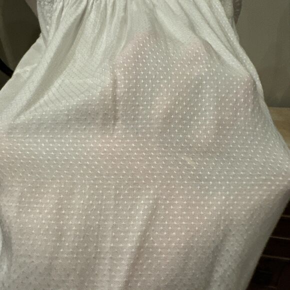 Lucky Brand Sz Large novelty Blouse Tank Top Embroidered Edwardian Babydoll New - Picture 6 of 8